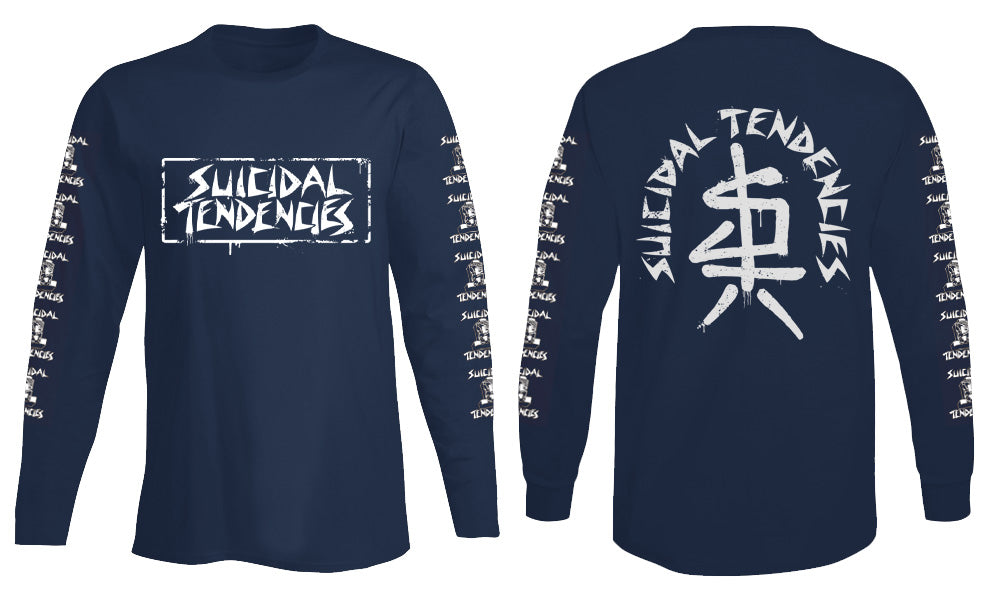 Suicidal Tendencies Spray Logos Long Sleeve Shirt