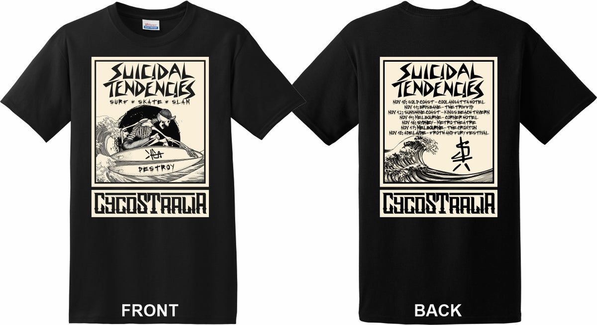 Suicidal Tendencies Australia Tour Dates T-Shirt