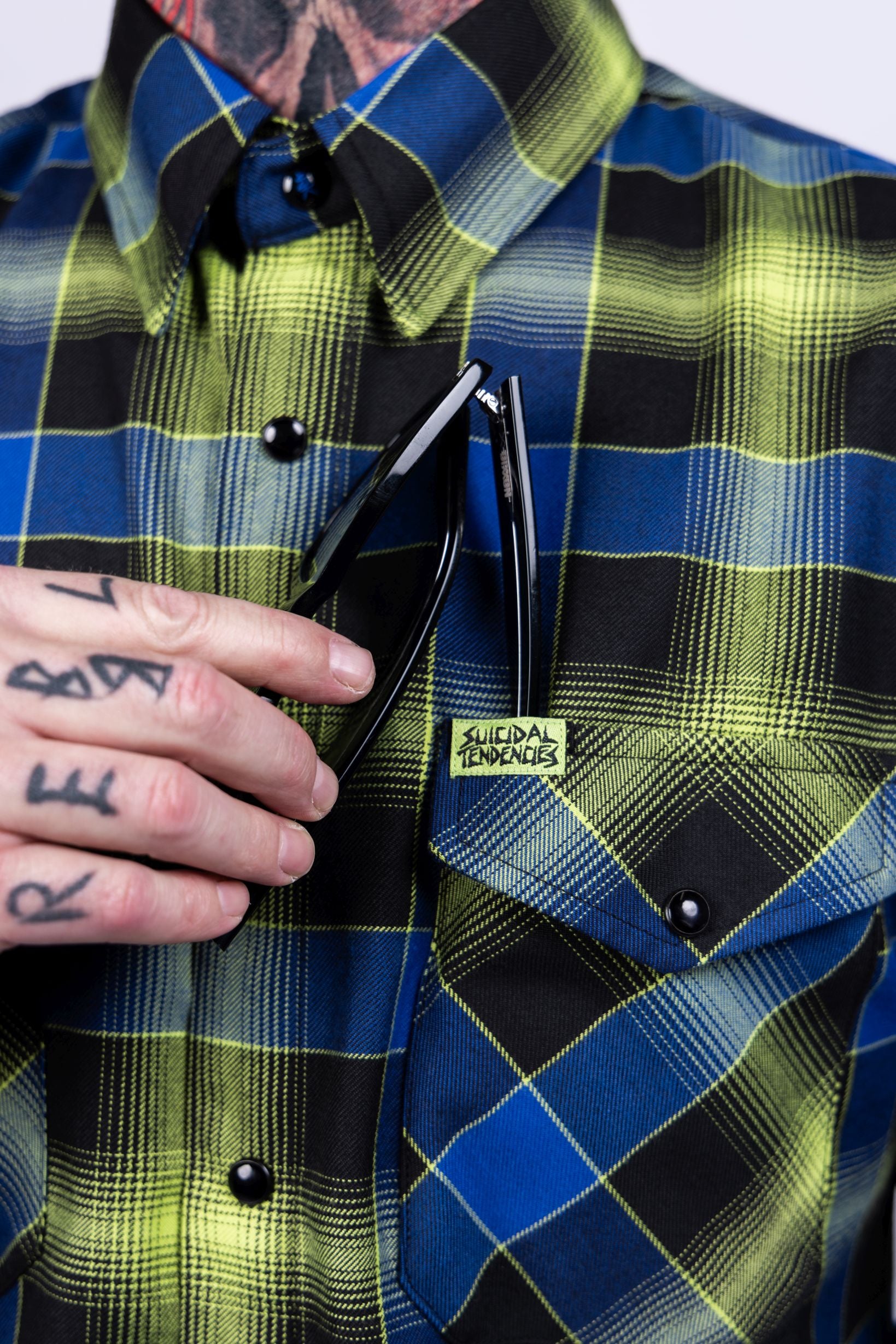 Suicidal Tendencies Dixxon Adrenaline Addict Flannel Shirt Men