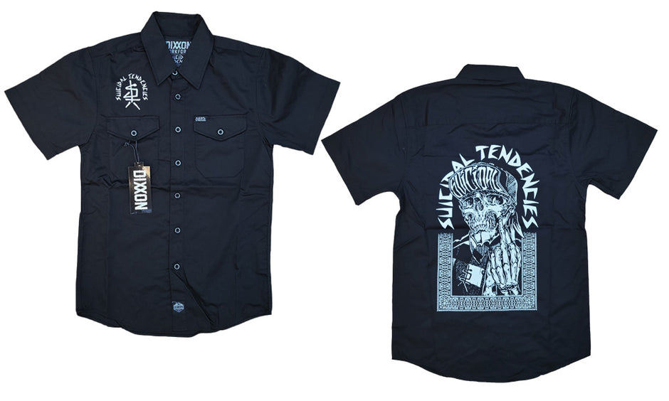 Suicidal Tendencies ボタンダウンシャツ Band merch - Dickies Work Shirts – Suicidal Tendencies Merchandise