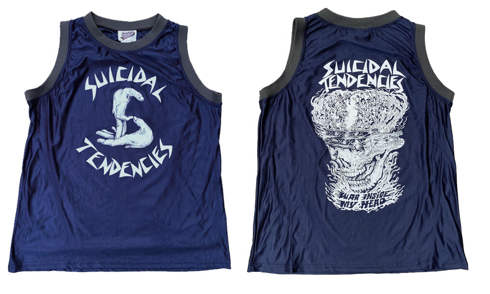 Suicidal Tendencies Basketball Jersey War Inside My Head