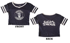 Girl BL84 Cropped V-Neck T-Shirt