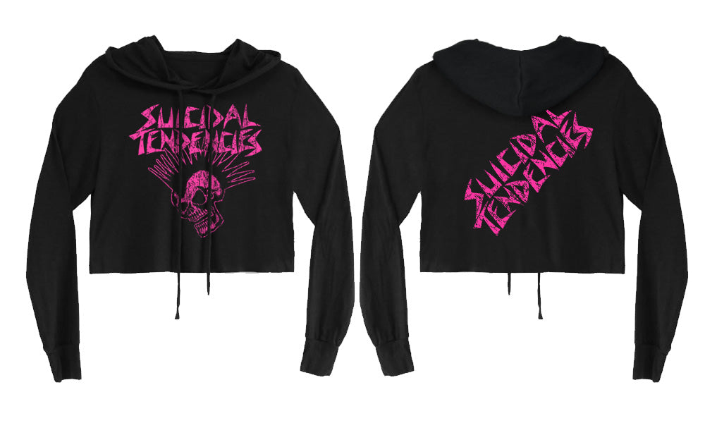 Suicidal Tendencies Girls Cropped Sweatshirt