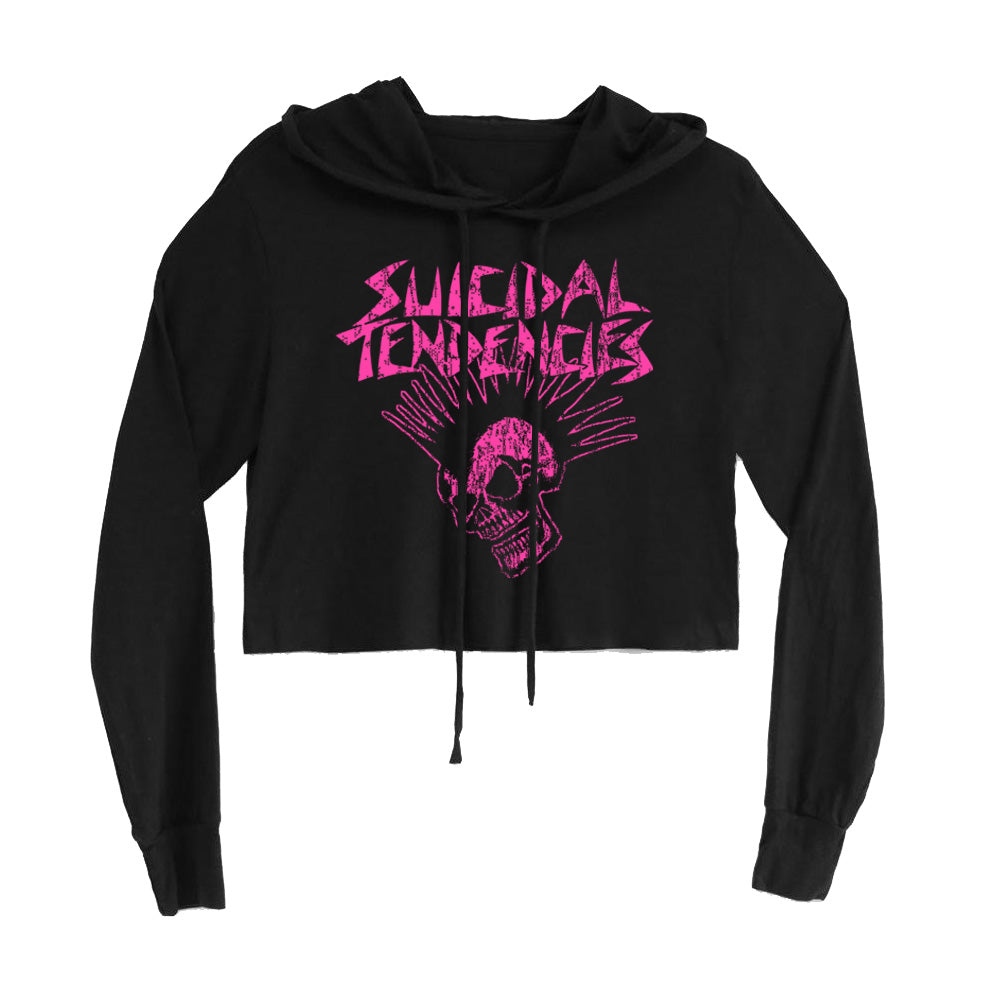 Suicidal Tendencies Girls Cropped Sweatshirt
