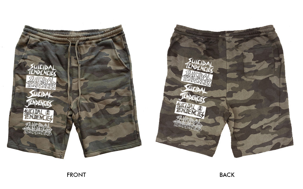 Suicidal Tendencies cotton Shorts 'The Legacy' Forest Camo